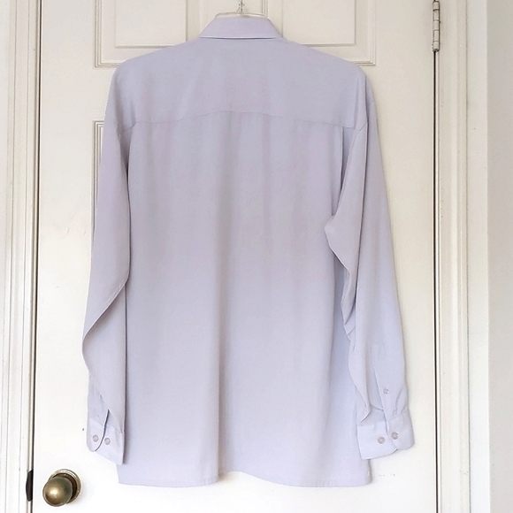 NWOT. MAXINI COLLEZIONE Men's 100% Micro Microlon Peach Skin Dress Shirt. - Picture 5 of 5